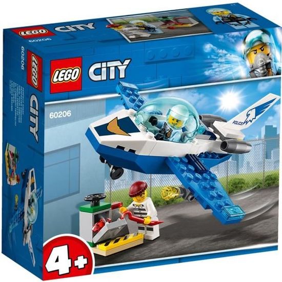 LEGO® City 4+ 60206 - Le jet de patrouille de la police - Jeu de construction