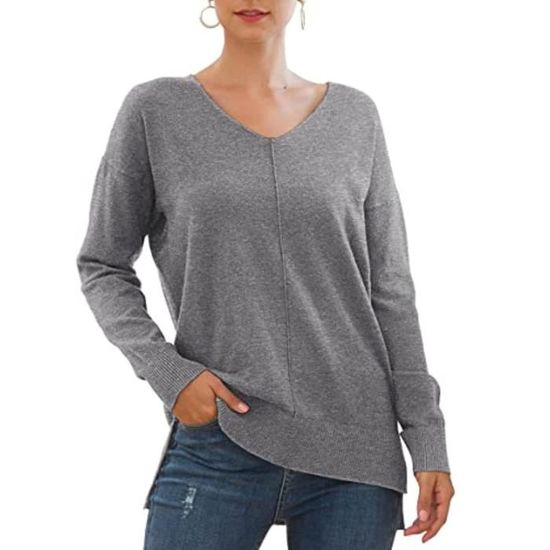 Pull Femme Manches Chauve-souris | Haut Tricot Léger, Col Bateau - Coupe Ample Pour Un Look Décontracté Chic - 7
