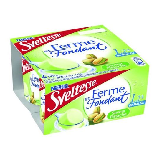 NESTLE Sveltesse Ferme et fondant Spécialité laitière à la psitache