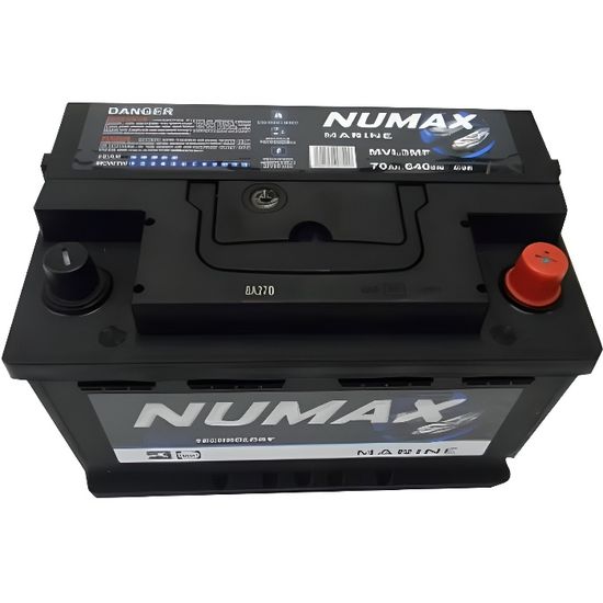 Batterie de démarrage Loisirs/Camping-cars Numax Marine LB3 MVL3MF 12V 70Ah / 640A