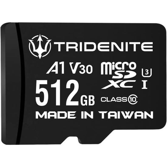 Carte Mémoire Micro SD 512 Go FamGo – Classe U3, V30, A1 – Pour 4K, GoPro, Smartphone, Caméra – Haute Vitesse, Fiable