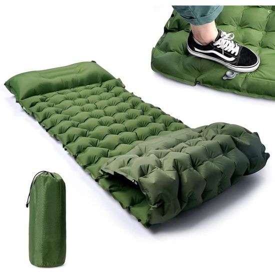 Materassino Gonfiabile ADVT Con Cuscini Per Camping - Ultraleggero Con Pompa Integrata