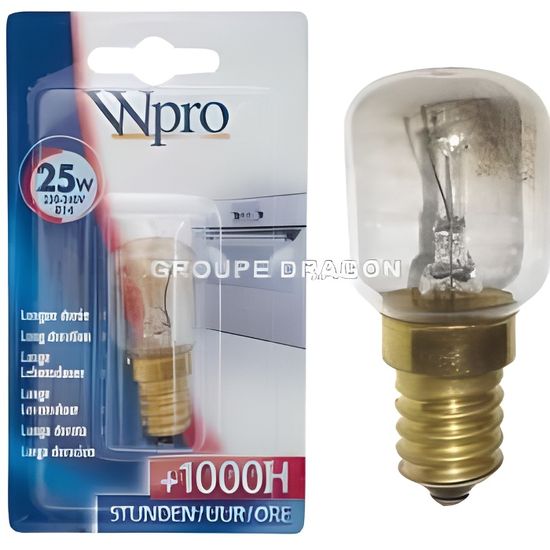 Lampe de four E14 25W-230V-300°C pour Rosieres 244105 - BVMPièces -  Cdiscount Electroménager