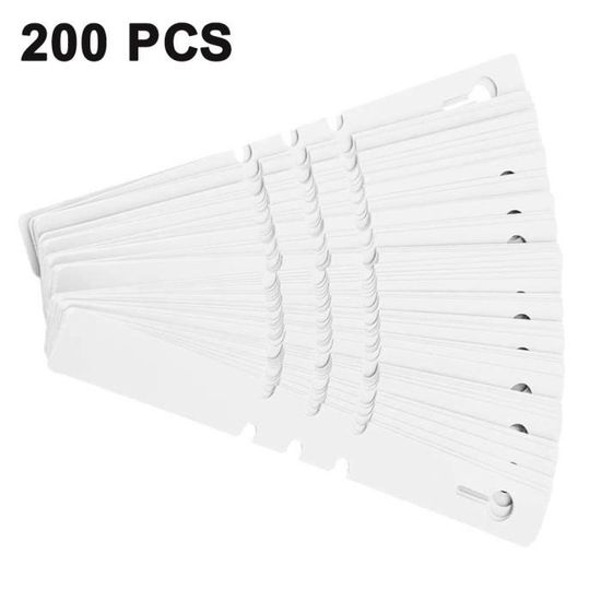 200 Étiquettes De Jardin Étanches En PVC - 10x2 Cm, Couleurs Vives, Réutilisables, Pour Identifier Plantes Et Semis (Jaune Et Autres) - 3
