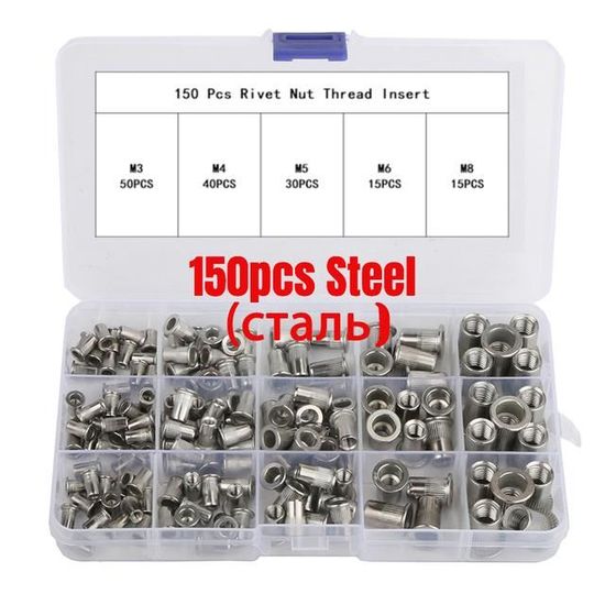 Pince pour la pose d'inserts filetes ecrous a sertir de 4, 5, 6, et 8 mm