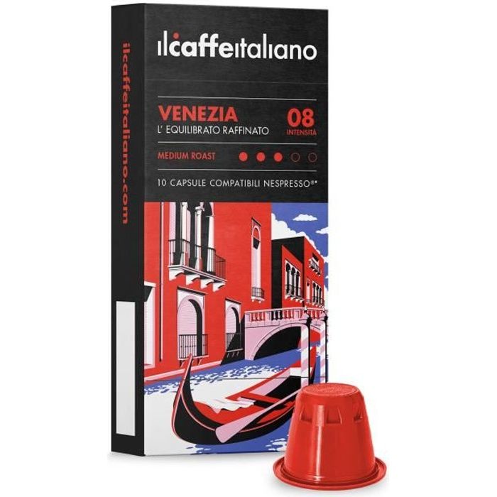 100 Capsules de café compatibles Nespresso - Mélange Venezia - Il Caffè Italiano