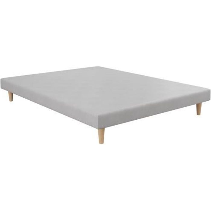 Sommier tapissier 160x200 gris perle - MARINE - 160x200 Gris Perle