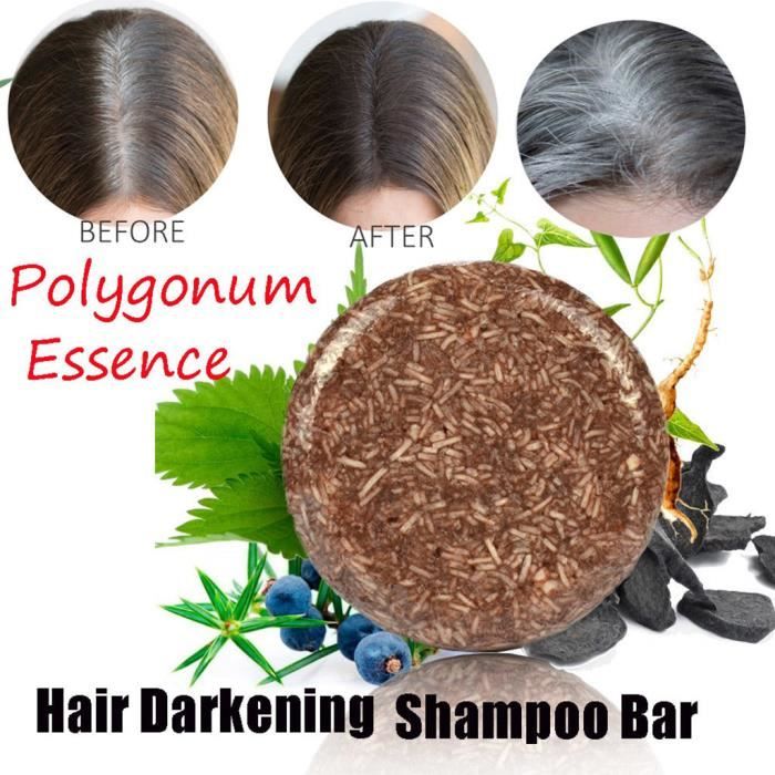 Barre de shampooing assombrissant pour les cheveux - Revitalisant et essence de réparation naturels bio soin des cheveux 429