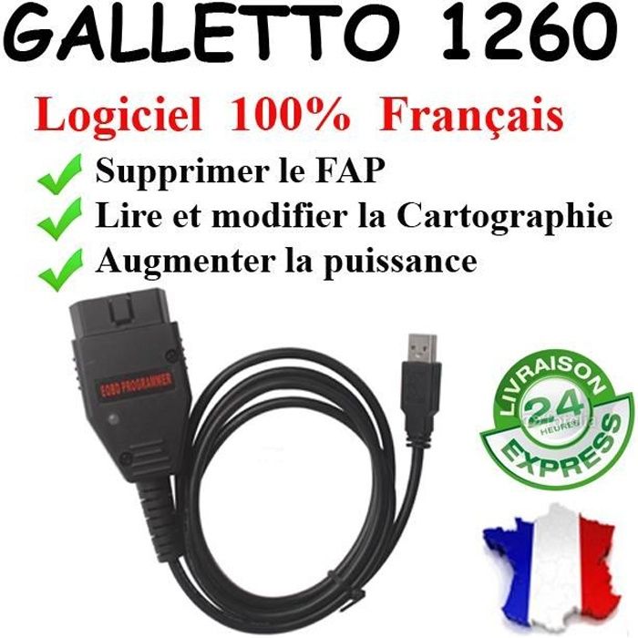 GALLETTO 1260 EOBD Logiciels ECUSAFE VOLTA - Reprogrammation calculateur moteur by Mister Diagnostic®