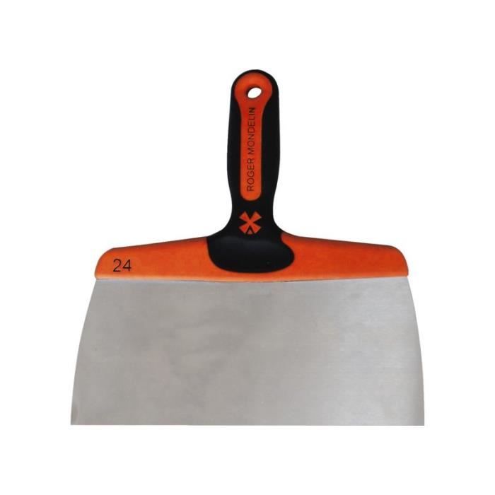 Couteau a enduire inox trempemanche trimatiere 22 cm