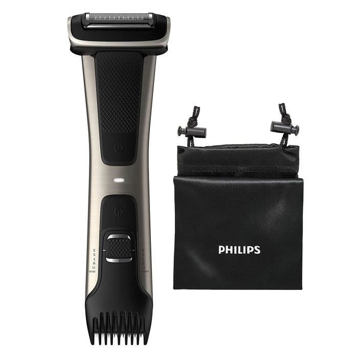 Philips BG7025-15, Tondeuse Corps Etanche Series 7000 avec Rasoir suivi des Contours 4D