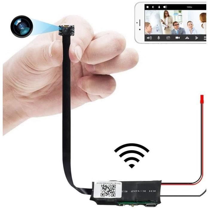Caméra CachéeMini WiFi Caméra 1080P Wireless Caméra Espion Home Security Camera Soutien Vision Nocturne de Détection de Mouvement