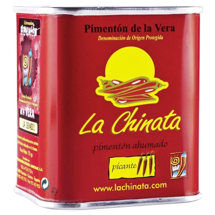 Paprika fume piquant La Chinata (70gr)(Ensemble de 6)
