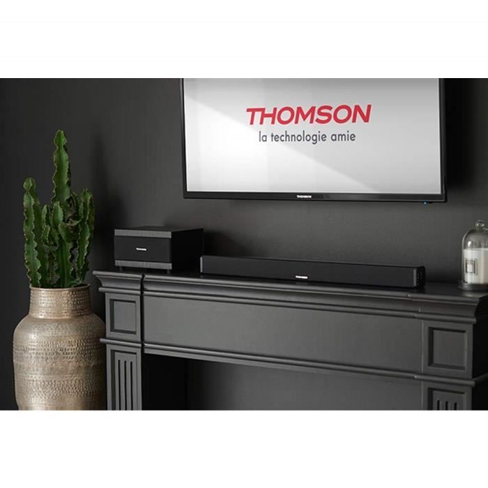 Thomson sb50bt – Pack avec Barre de Son et subwoofer (Bluetooth, Système 2.1, 100 W, entrée RCA)