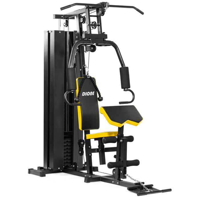 Dione HG3 - Station de fitness - Multi-Gym - Station de musculation - Avec poids de 45 kg - Extensible jusqu'à 100 kg - Homegym