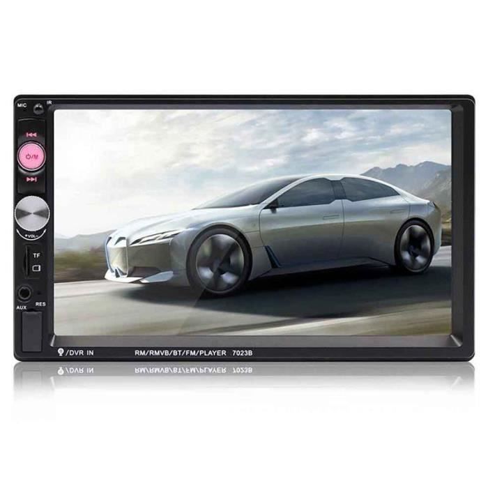 7023B 2 Din voiture Multimedia Audio Lecteur Radio Stereo 7 pouces ecran Tactile HD MP5 Lecteur Support Bluetooth FM Camera SD USB
