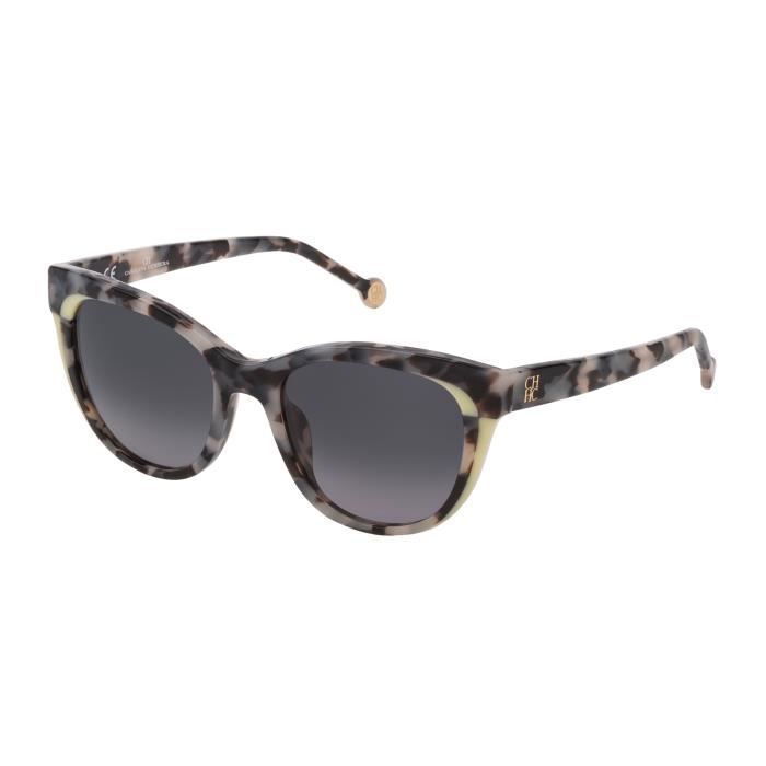 SUNGLASSES - POLARIZED FASHION SUN GLASSES CAROLINA HERRERA HAVANA WHITE-BLACK WOMAN SHE7875209BB