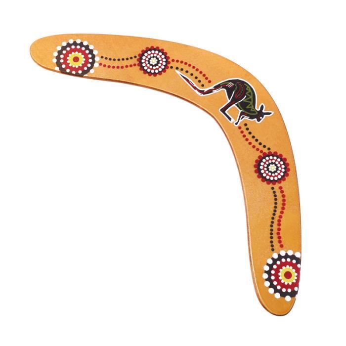 1 PC EN BOIS BOOMERANG LÉGER V FORME PORTABLE V-style Boomerang Jouet Volant Pour Femmes jeux de recre - jeux d'exterieur