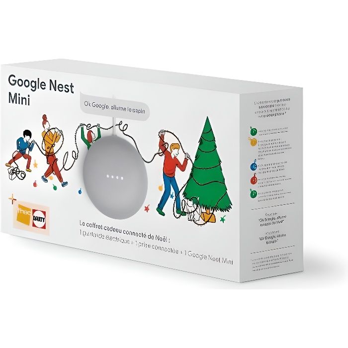 Google Coffret connecté de Noël Nest Mini - 3701097601206