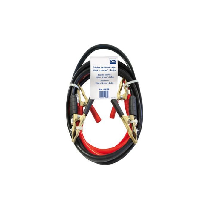 GYS Câbles de démarrage 2 pièces 320 A 3 m 16 mm²