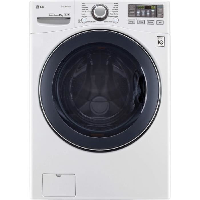 Lave-linge LG - Lave-linge 15 Kg - 1100 tr/min - 6 Motion DirectDrive (F51K24WH)