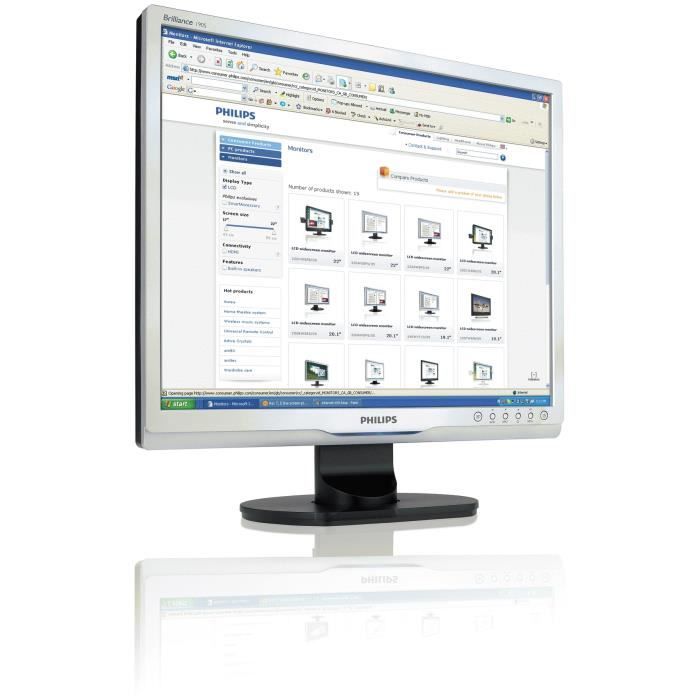 Philips Brilliance 190s9fs-05, 48,3 Cm (19-), 1280 X 1024 Pixels, 5 Ms, 300 Cd-m²
