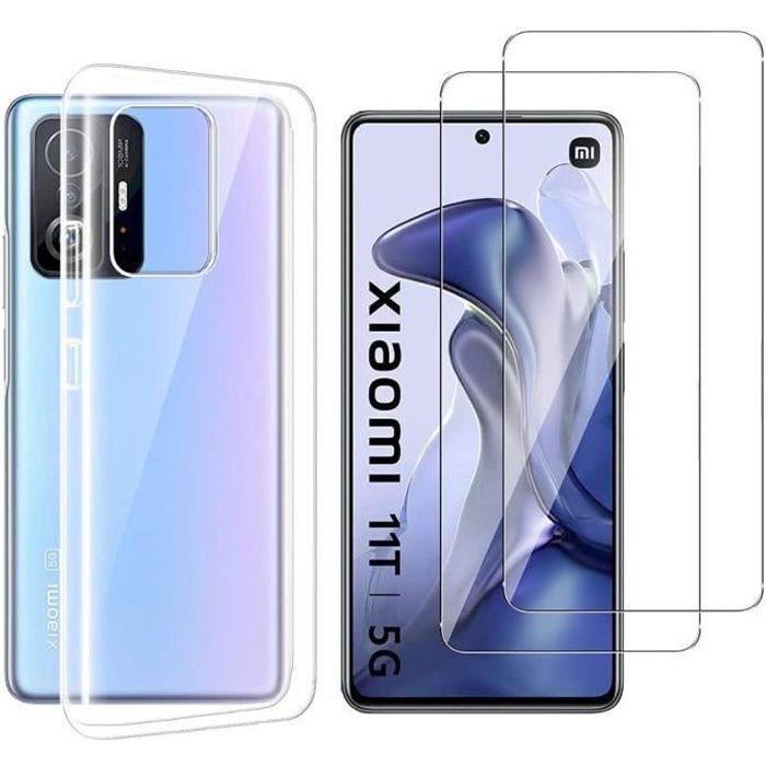 Coque pour Xiaomi 11T - 11T PRO et 2 Verres Trempé Film Protection Ecran Phonillico®