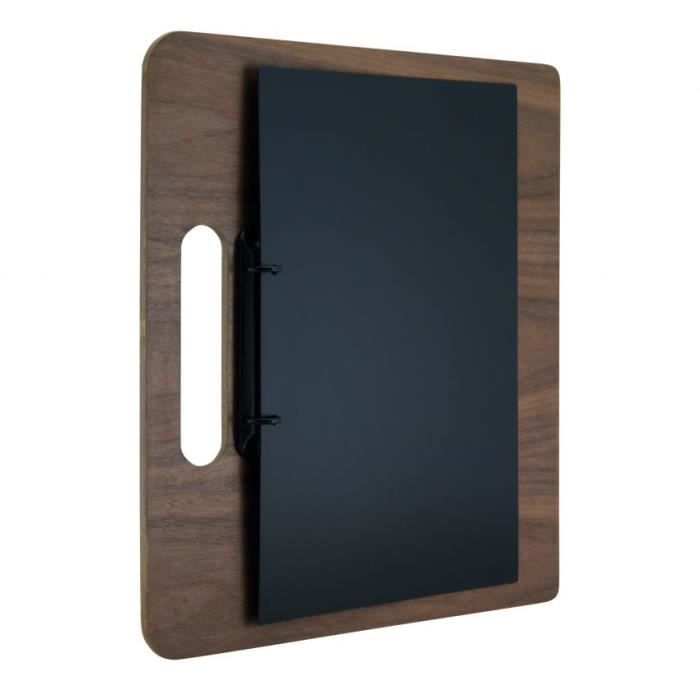 Porte-menu classeur A4 en noyer 0,5 Bois