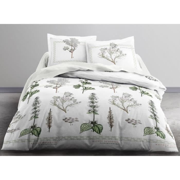TODAY Parure de couette Enjoy NATURAL RESERVE 100% coton - 240 x 260 cm - Blanc