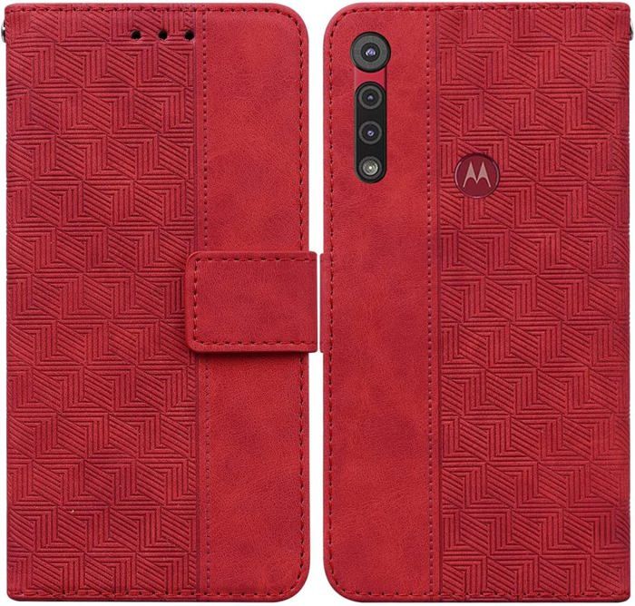 Housse Portefeuille En Cuir Synthétique Vert Pour Motorola G8 Power - Fermeture Aimant, Design E.T.