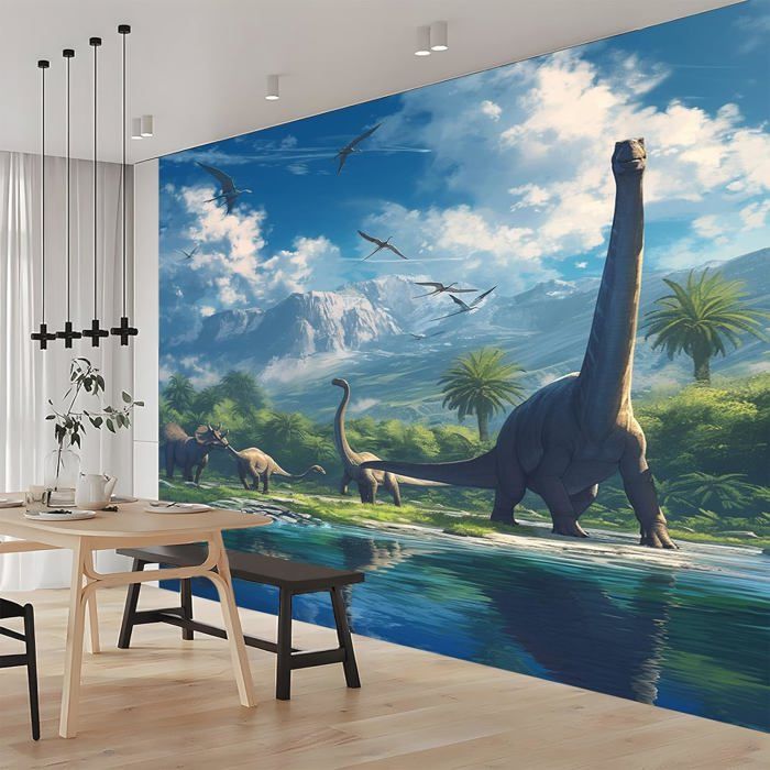 Papier Peint Panoramique Dinosaure