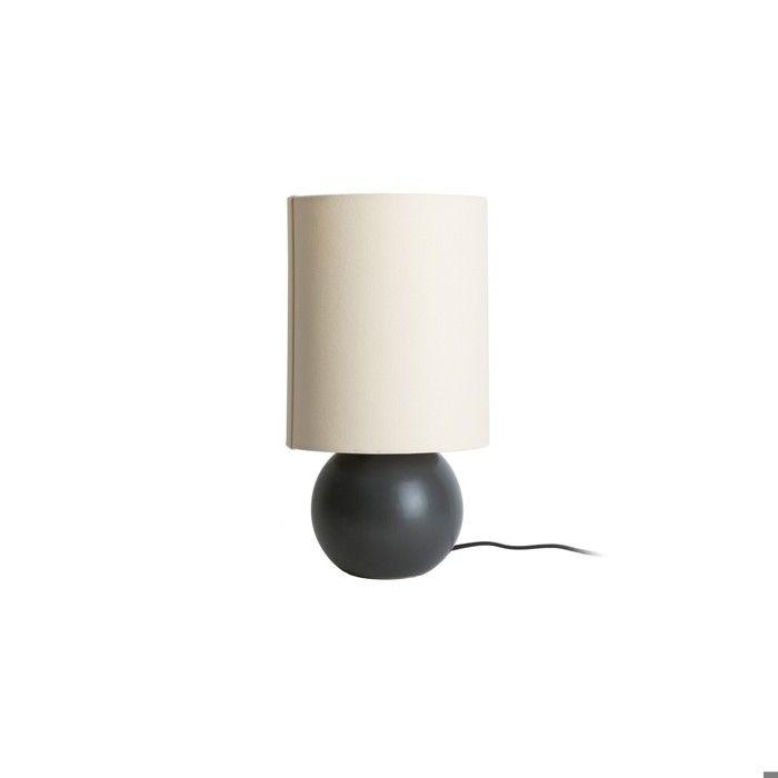 Lampe de table - LEITMOTIV - Alma Ball - Céramique - Abat-jour en toile - Intérieur