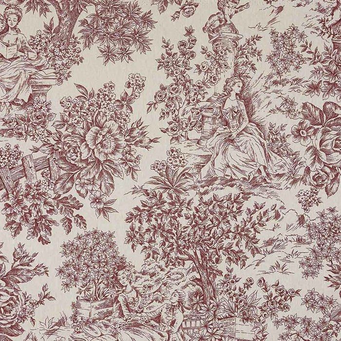 Coussin de chaise - galette de chaise Kt kilotela - FGRomanticoJouyGranate300