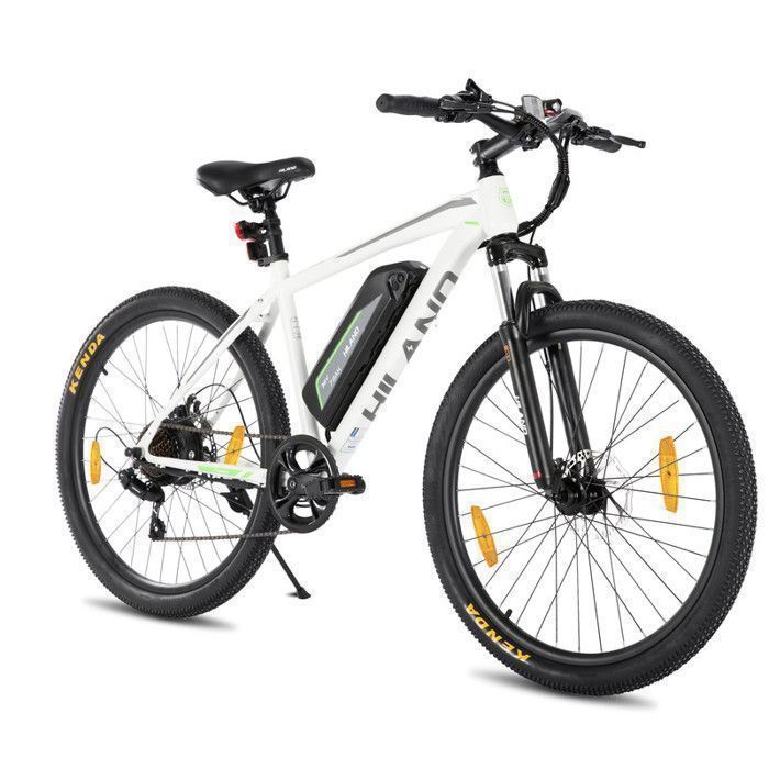 HILAND VTT électrique 26 pouces avec batterie amovible, moteur