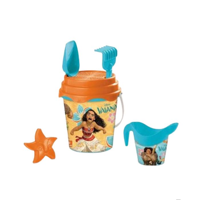 Seau - Vaiana - 17 cm - Multicolore - 5 accessoires - Pour enfants à partir de 24 mois