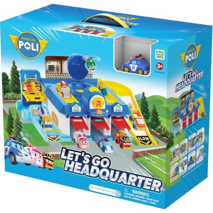 Playset QG - Garage mini véhicules - SILVERLIT - 1 véhicule inclus - Dès 3 ans
