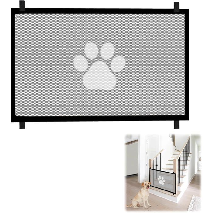 Comparer les prix de Barrière Escalier Chien, Portable Barrière de Sécurité pour Enfant et Animaux, Barriere Chien sans Percage pour Escaliers,