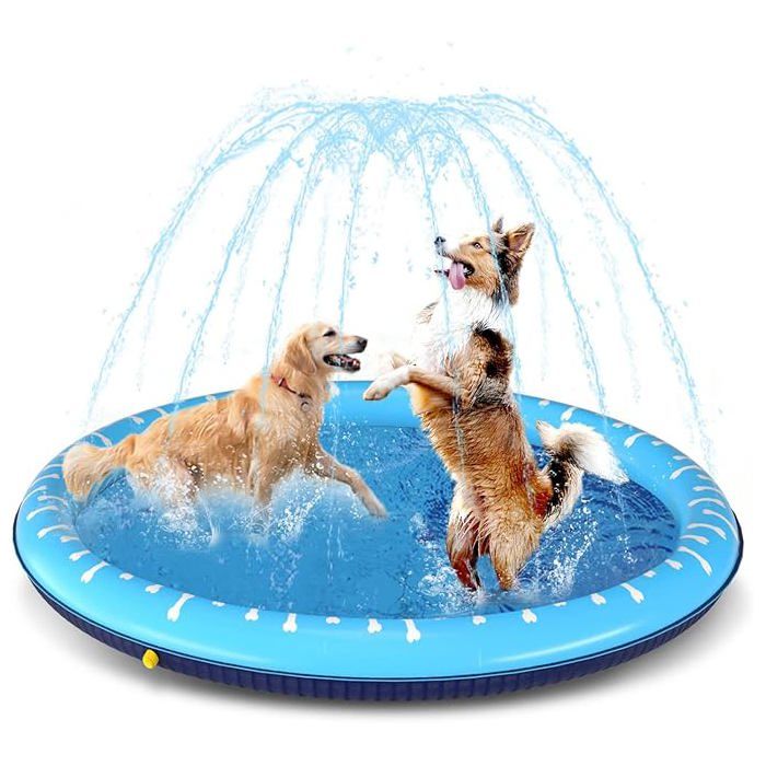 Comparer les prix de Fontaine pour Chien 100 cm – Eau Fraîche Extérieure – Jardin / Terrasse – Anti-Chaleur Été