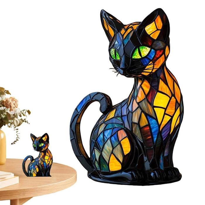 Katzenlampe LED Veilleuse Chat USB Lampe les Chats de la Veilleuse pour la Chambre à coucher de Décoration Cadeau pour QIEDOVIEY
