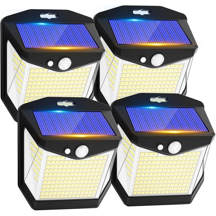 Lampe Solaire Extérieur 4PCS 60cm LED Flamme Vacillante - Torche Solaire Jardin IP65 Étanche