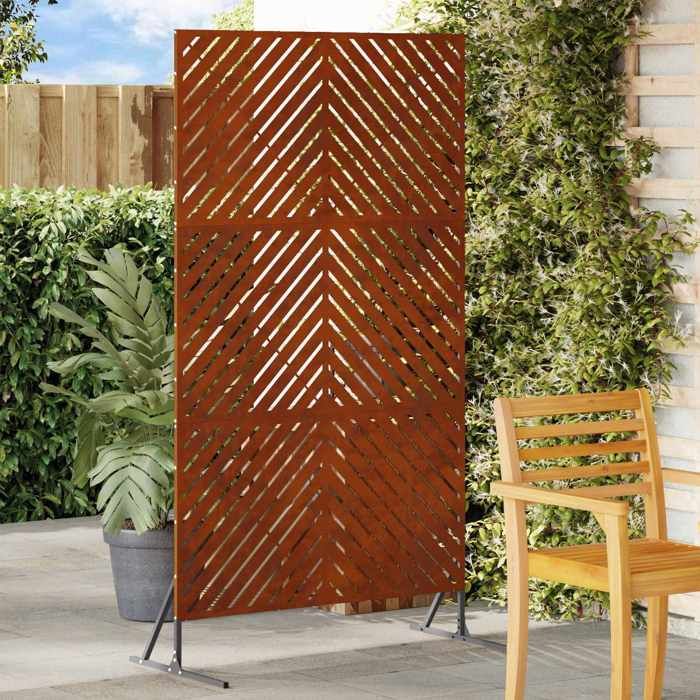 vidaXL Écran de confidentialité Gris 100 x 50 x 180 cm Acier 868548