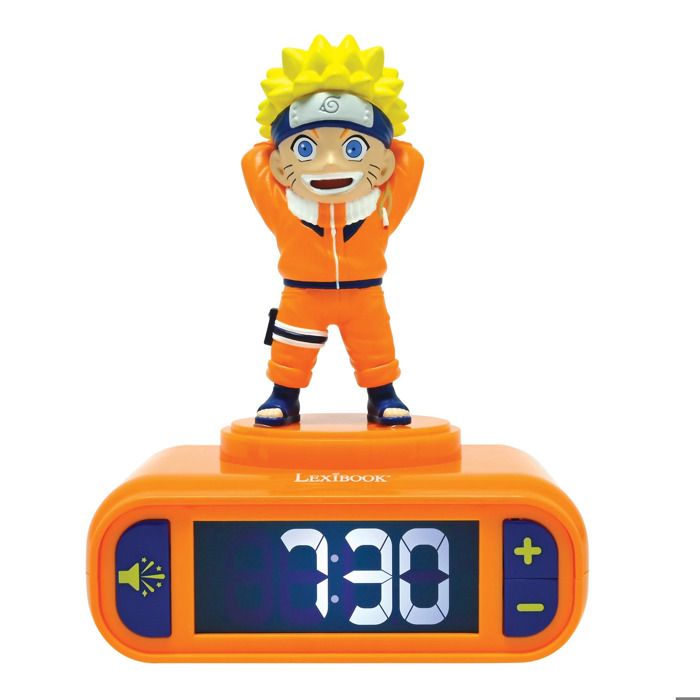 LEXIBOOK - Réveil - Veilleuse Naruto avec effets sonores