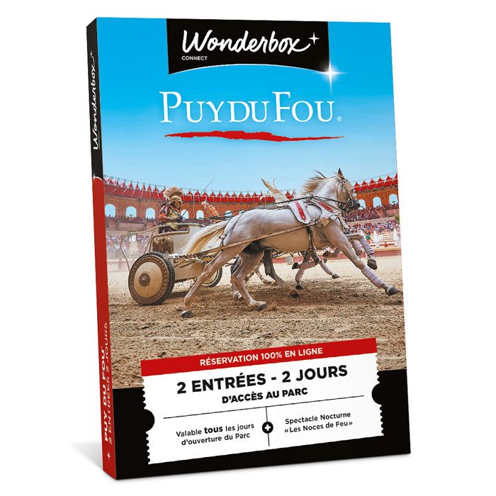 Coffret Cadeau Parc Astérix - 1 Entrée Adulte 1 Jour - Valable 27 Mois, échangeable Contre 100+ Activités
