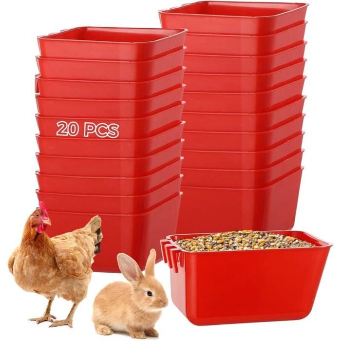 Comparer les prix de 20 pièces tasse en cage mangeoire et fabricant deau potable type suspendu adapté aux perruches pour animaux de compagnie