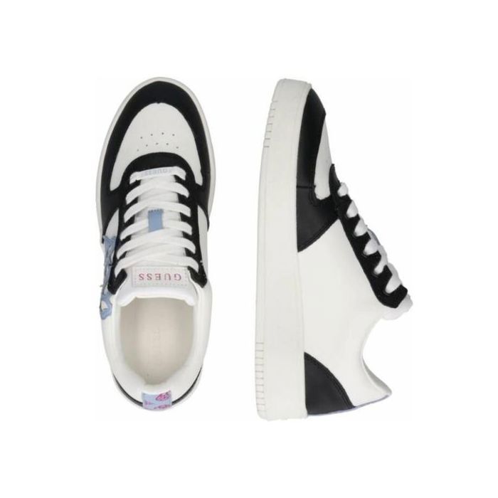 Guess Guess Chaussures Femme Baskets SIDNY Blanc et Noir avec Logo 37 EU