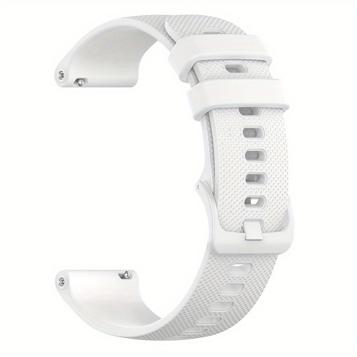 bracelet montre connectée blanc compatible Garmin 22mm / Forerunner / Venu / Vivoactive / ABCduWeb®