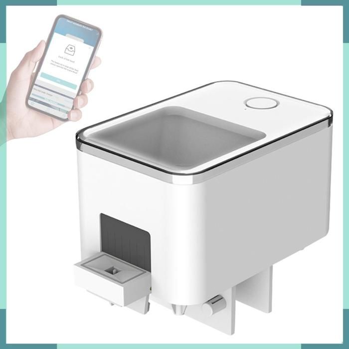 KEENSO mangeoire pour poissons rouges daquarium Mangeoire Automatique pour Poissons Minuterie electronique commande Multicolore