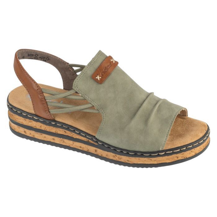 Rieker Sandales Femme - Gris - Rieker Sandals 67476