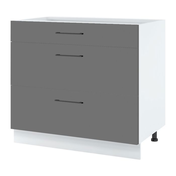 Casserolier Lovia Gris Mat L 90 cm - Cuisineandcie Casserolier Lovia Gris Mat L 90 cm - Cuisineandcie