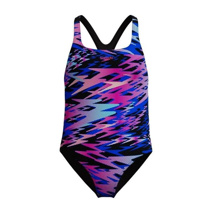 Maillot de bain 1 pièce fille Speedo Hyperboom Allover Medalist - black/pink Maillot de bain 1 pièce fille Speedo Hyperboom Allover Medalist - black/pink